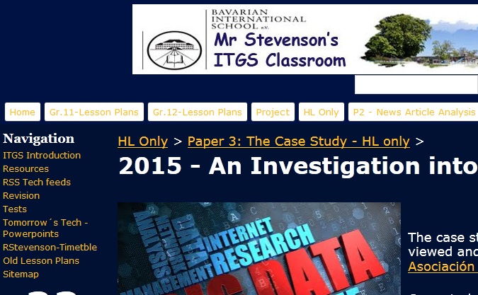 Studying for the ITGS Case Study 2015